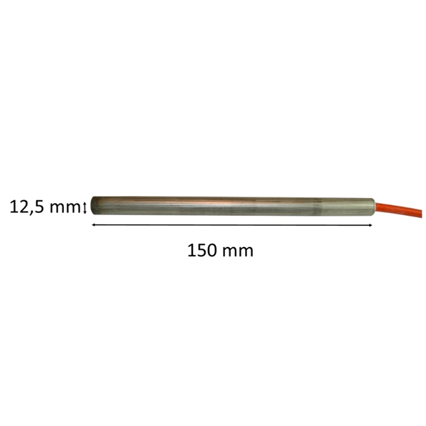 Zündkerze / Glühzünder für  Pelletofen: 12,5 mm x 150 mm 250 Watt